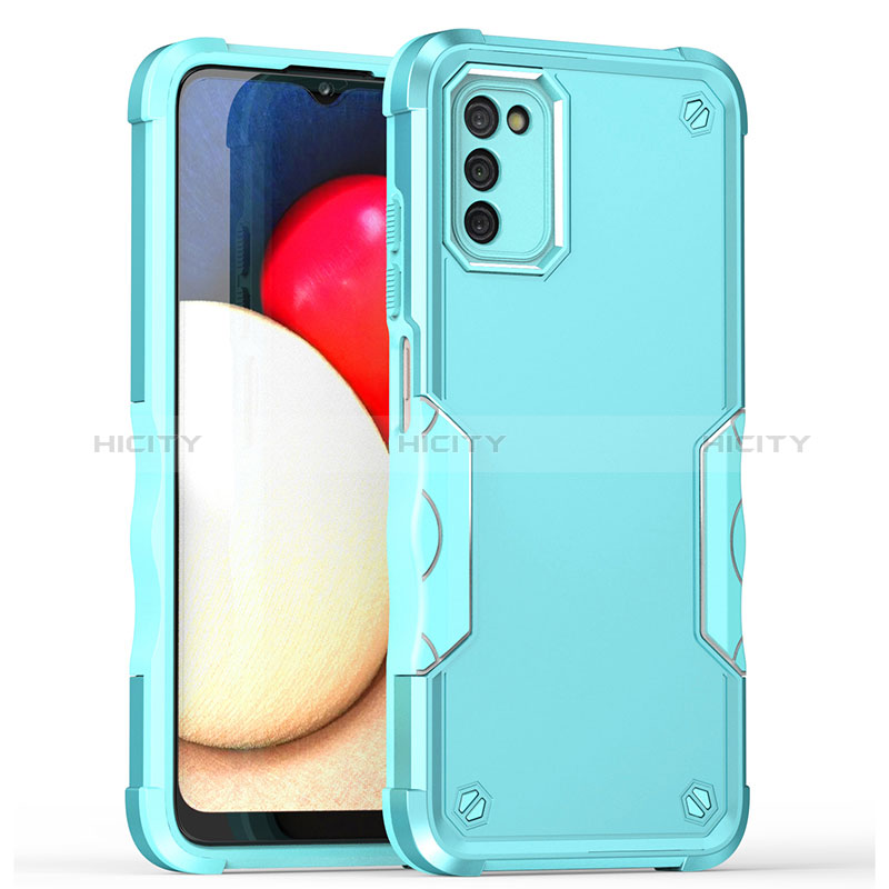 Silikon Hülle Handyhülle und Kunststoff Schutzhülle Hartschalen Tasche QW1 für Samsung Galaxy A02s groß