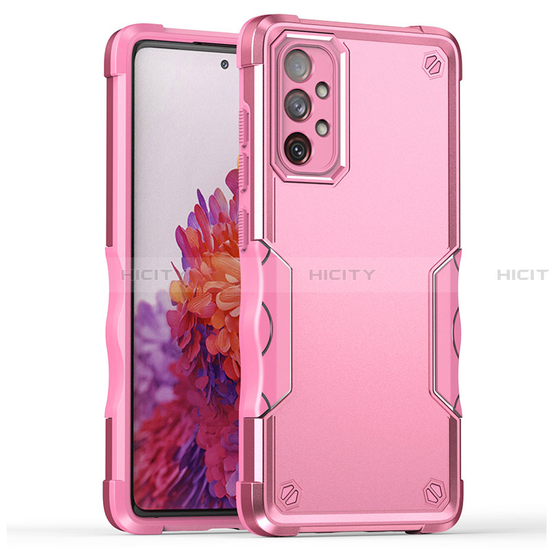 Silikon Hülle Handyhülle und Kunststoff Schutzhülle Hartschalen Tasche QW1 für Samsung Galaxy A33 5G Rosegold Plus