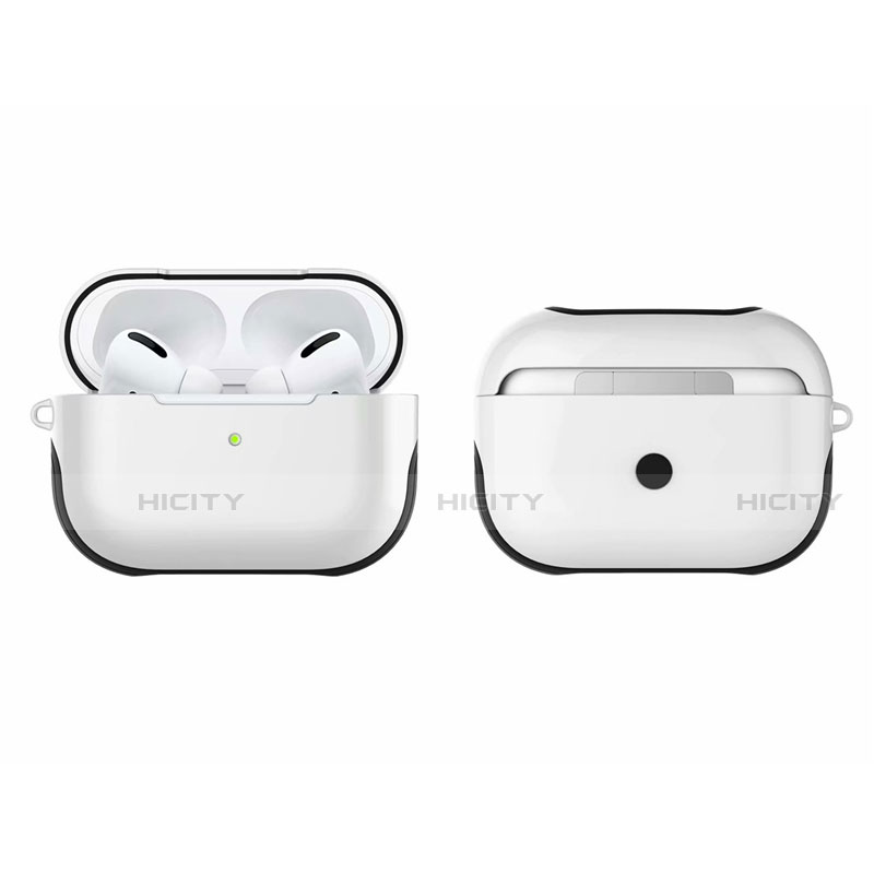 Silikon Hülle Handyhülle und Kunststoff Schutzhülle Hartschalen Tasche U01 für Apple AirPods Pro