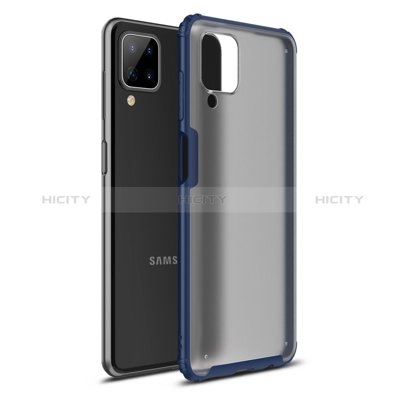 Silikon Hülle Handyhülle und Kunststoff Schutzhülle Hartschalen Tasche U01 für Samsung Galaxy A12 5G Blau Plus