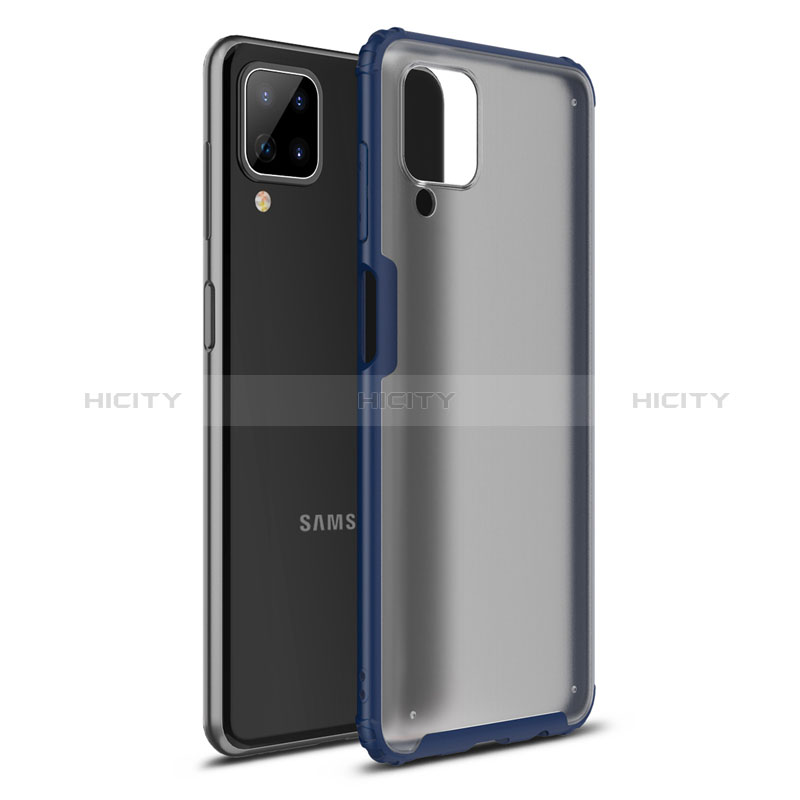 Silikon Hülle Handyhülle und Kunststoff Schutzhülle Hartschalen Tasche U01 für Samsung Galaxy A12 Nacho Blau