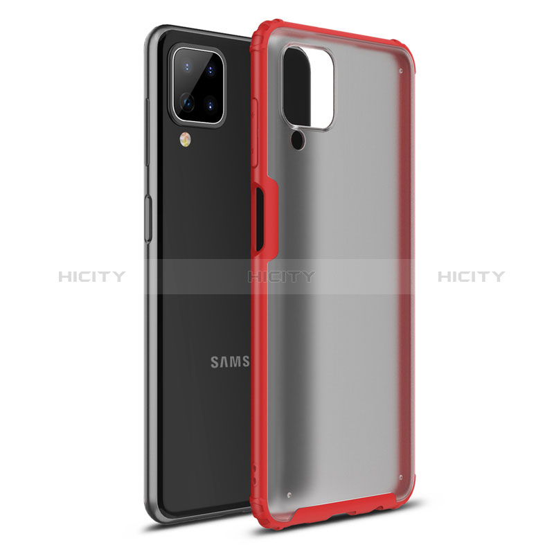 Silikon Hülle Handyhülle und Kunststoff Schutzhülle Hartschalen Tasche U01 für Samsung Galaxy F12 Rot