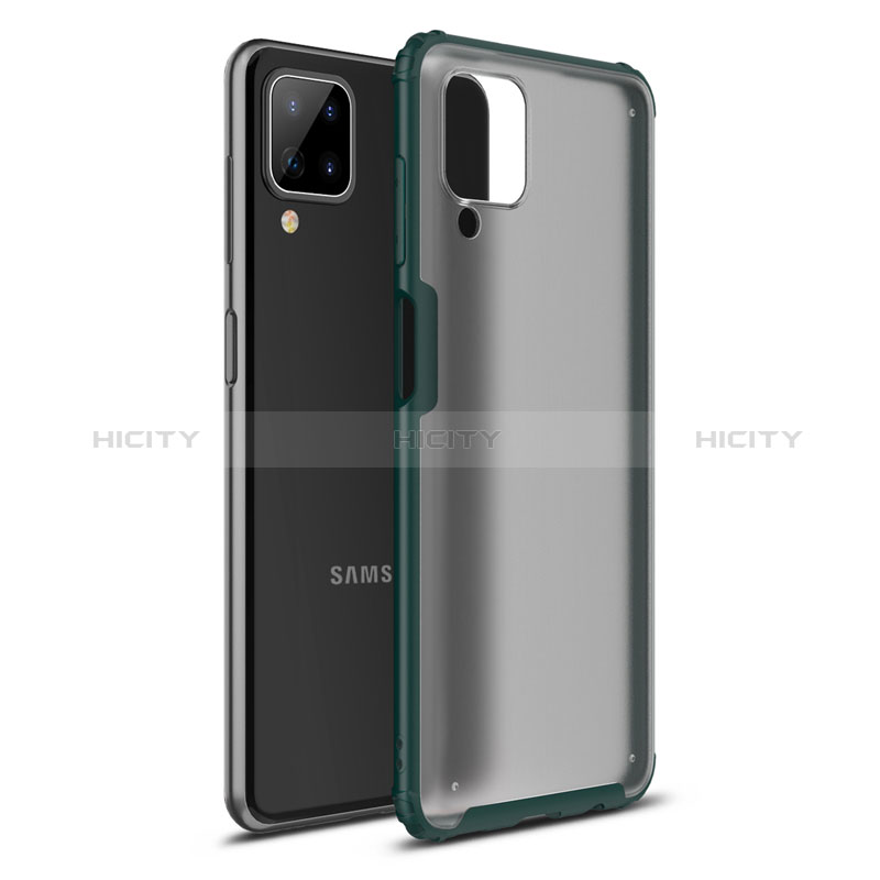 Silikon Hülle Handyhülle und Kunststoff Schutzhülle Hartschalen Tasche U01 für Samsung Galaxy M12 Grün