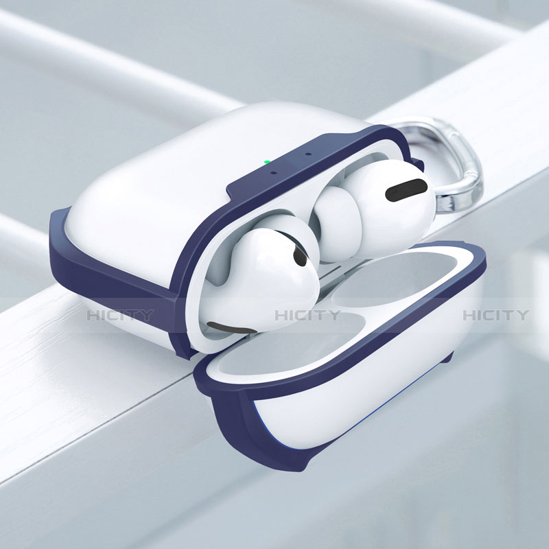 Silikon Hülle Handyhülle und Kunststoff Schutzhülle Hartschalen Tasche U02 für Apple AirPods Pro