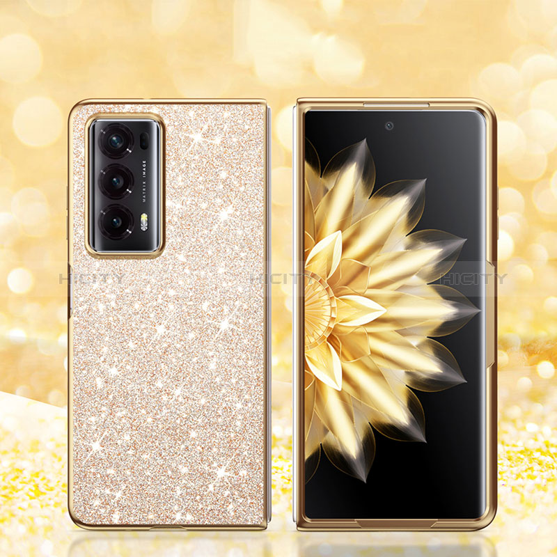 Silikon Hülle Handyhülle und Kunststoff Schutzhülle Hartschalen Tasche Vorder und Rückseite 360 Grad Ganzkörper Bling-Bling für Huawei Honor Magic V2 5G