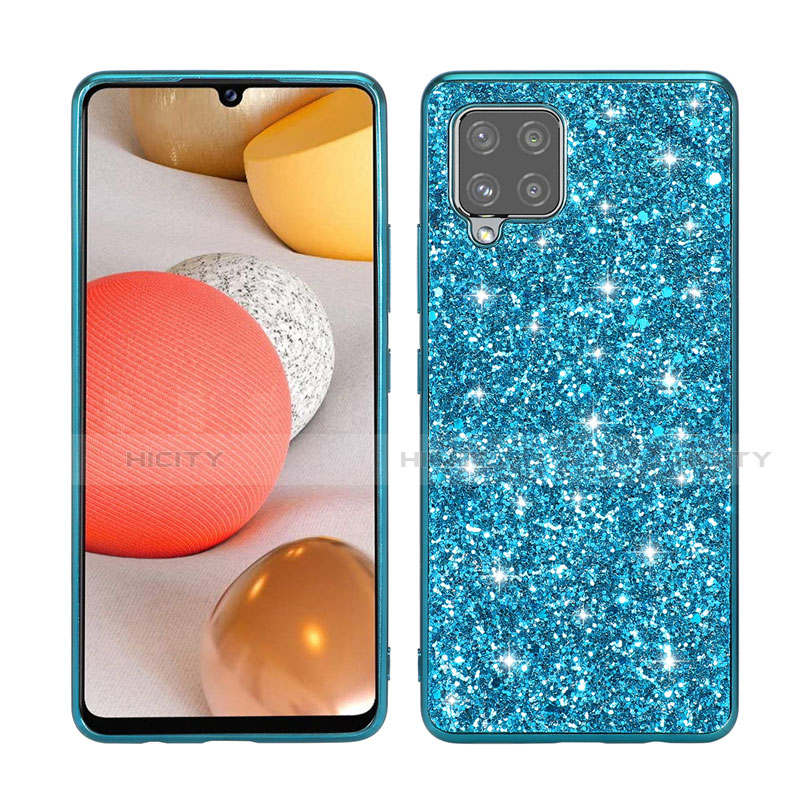 Silikon Hülle Handyhülle und Kunststoff Schutzhülle Hartschalen Tasche Vorder und Rückseite 360 Grad Ganzkörper Bling-Bling für Samsung Galaxy A42 5G