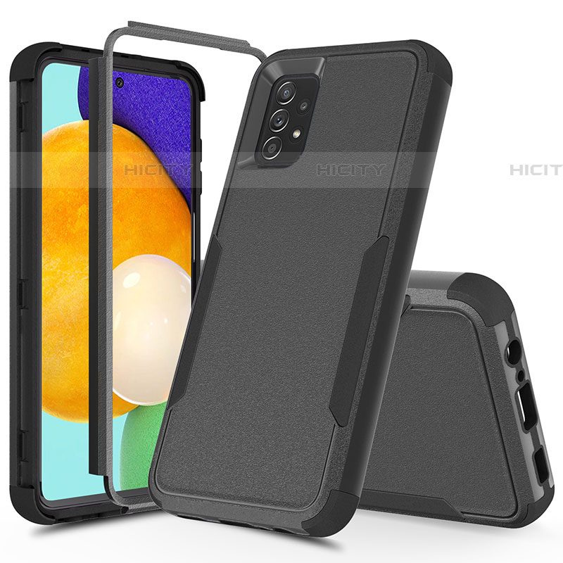 Silikon Hülle Handyhülle und Kunststoff Schutzhülle Hartschalen Tasche Vorder und Rückseite 360 Grad Ganzkörper MQ1 für Samsung Galaxy A52 4G groß