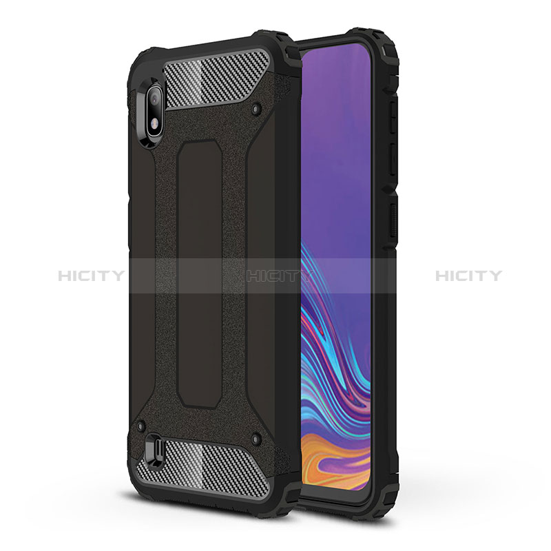 Silikon Hülle Handyhülle und Kunststoff Schutzhülle Hartschalen Tasche WL1 für Samsung Galaxy A10