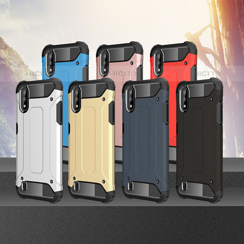 Silikon Hülle Handyhülle und Kunststoff Schutzhülle Hartschalen Tasche WL1 für Samsung Galaxy M01