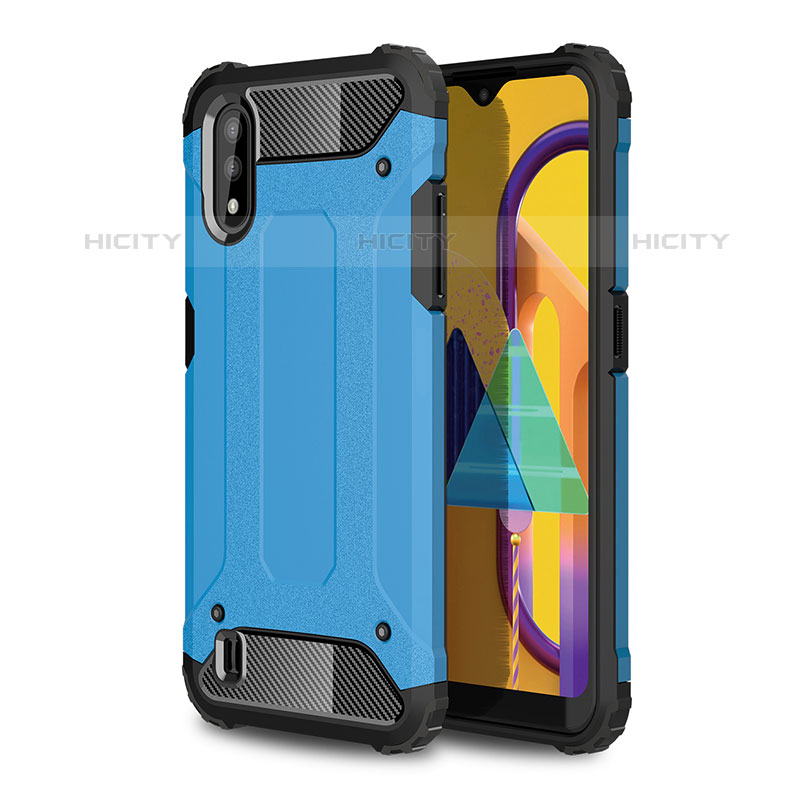 Silikon Hülle Handyhülle und Kunststoff Schutzhülle Hartschalen Tasche WL1 für Samsung Galaxy M01