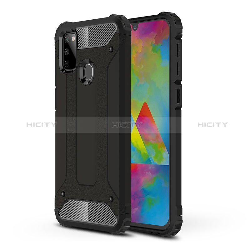 Silikon Hülle Handyhülle und Kunststoff Schutzhülle Hartschalen Tasche WL1 für Samsung Galaxy M30s groß