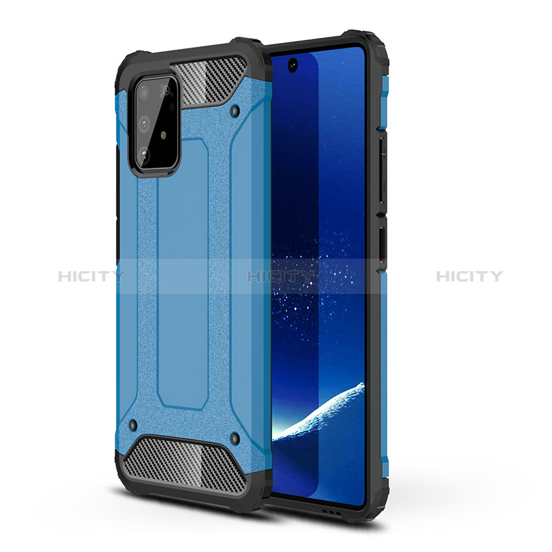 Silikon Hülle Handyhülle und Kunststoff Schutzhülle Hartschalen Tasche WL1 für Samsung Galaxy M80S Blau Plus