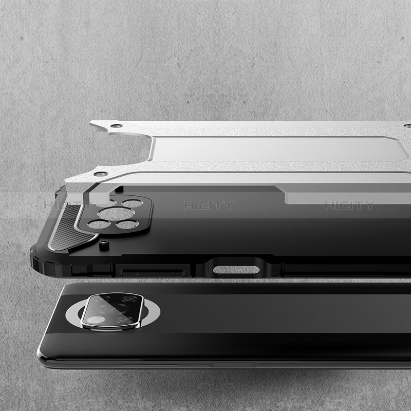 Silikon Hülle Handyhülle und Kunststoff Schutzhülle Hartschalen Tasche WL1 für Xiaomi Poco X3 Pro groß