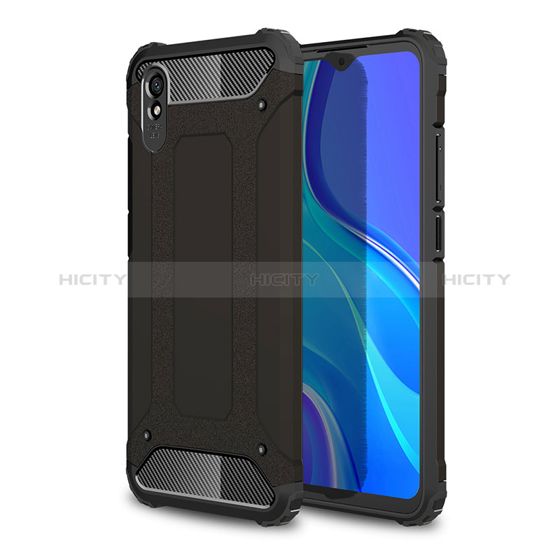 Silikon Hülle Handyhülle und Kunststoff Schutzhülle Hartschalen Tasche WL1 für Xiaomi Redmi 9A groß