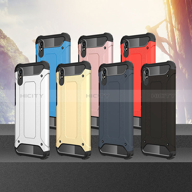 Silikon Hülle Handyhülle und Kunststoff Schutzhülle Hartschalen Tasche WL1 für Xiaomi Redmi 9i groß