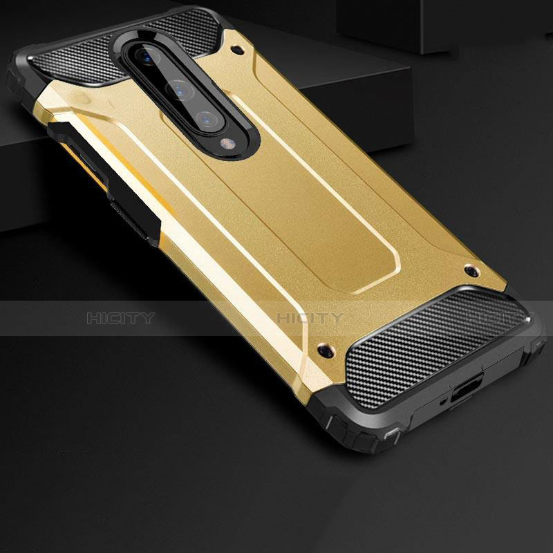 Silikon Hülle Handyhülle und Kunststoff Schutzhülle Tasche für OnePlus 8 Gold