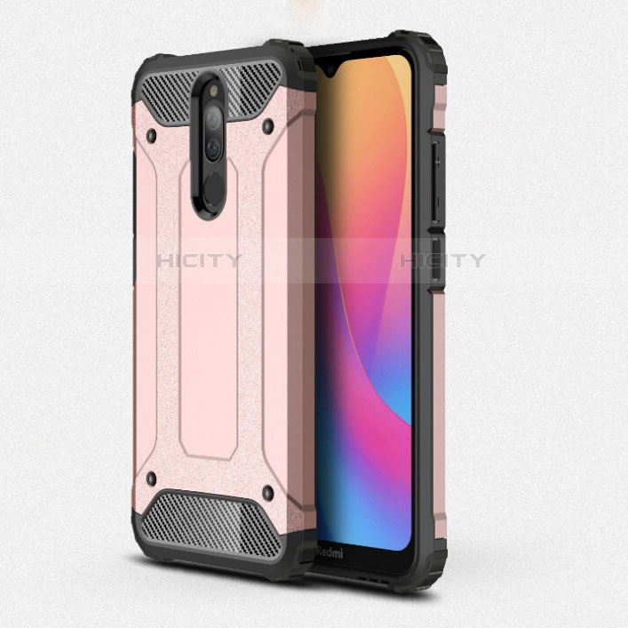 Silikon Hülle Handyhülle und Kunststoff Schutzhülle Tasche für Xiaomi Redmi 8 Rosegold