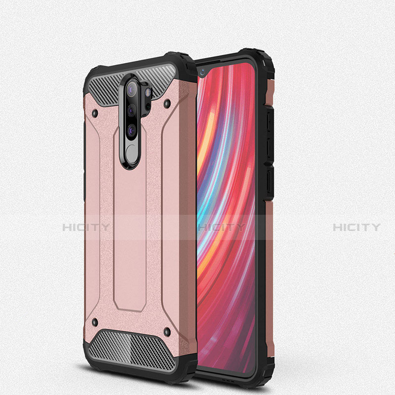 Silikon Hülle Handyhülle und Kunststoff Schutzhülle Tasche für Xiaomi Redmi Note 8 Pro Rosegold Plus