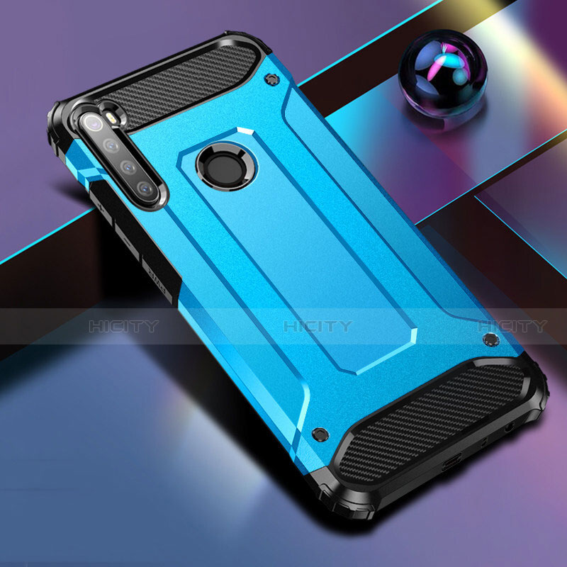 Silikon Hülle Handyhülle und Kunststoff Schutzhülle Tasche für Xiaomi Redmi Note 8T Blau