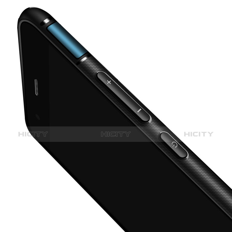 Silikon Hülle Handyhülle und Kunststoff Schutzhülle Tasche mit Fingerring Ständer für Xiaomi Mi 6