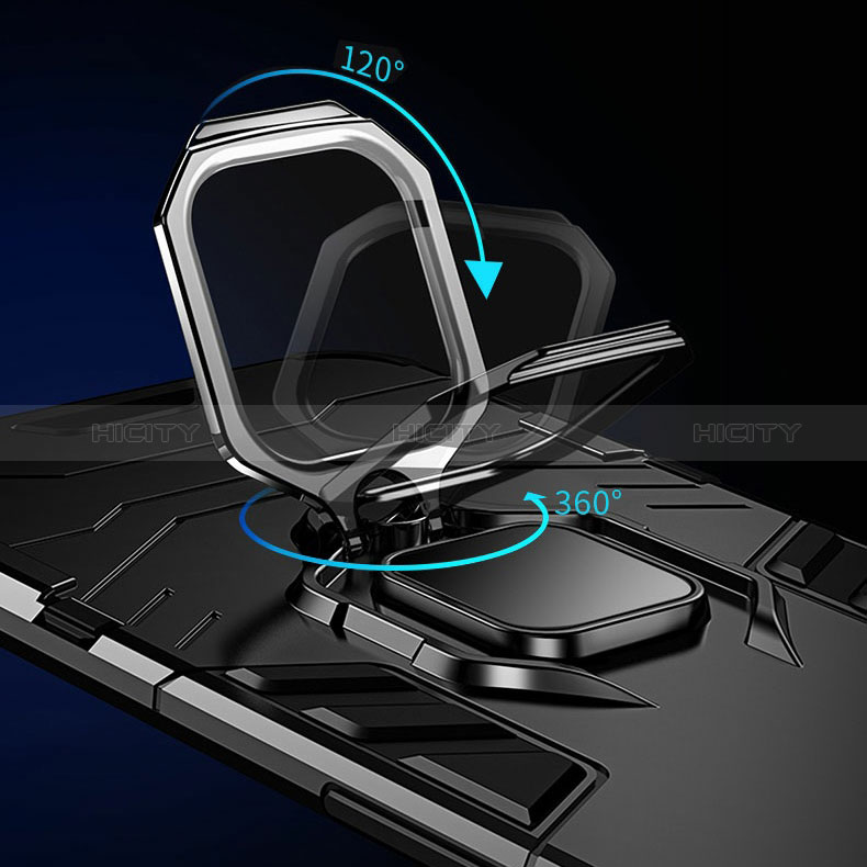 Silikon Hülle Handyhülle und Kunststoff Schutzhülle Tasche mit Magnetisch Fingerring Ständer R01 für Xiaomi Mi 11i 5G