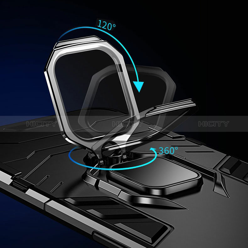 Silikon Hülle Handyhülle und Kunststoff Schutzhülle Tasche mit Magnetisch Fingerring Ständer R01 für Xiaomi Mi 11T 5G