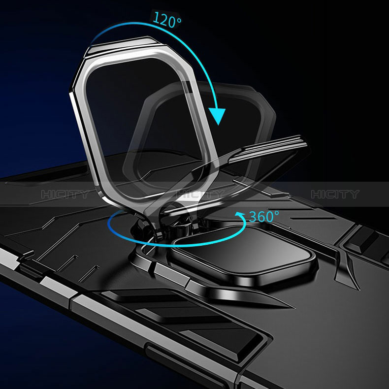 Silikon Hülle Handyhülle und Kunststoff Schutzhülle Tasche mit Magnetisch Fingerring Ständer R01 für Xiaomi Mi 13 Lite 5G