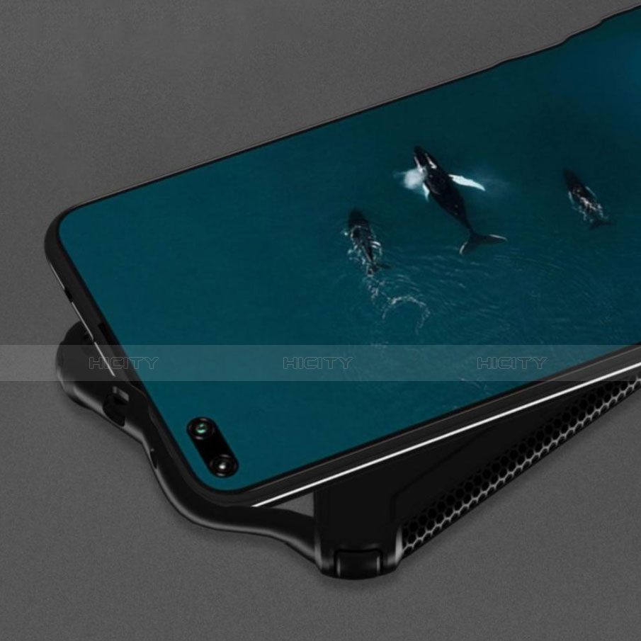 Silikon Hülle Handyhülle und Kunststoff Schutzhülle Tasche mit Magnetisch Fingerring Ständer R02 für Huawei Honor View 30 Pro 5G