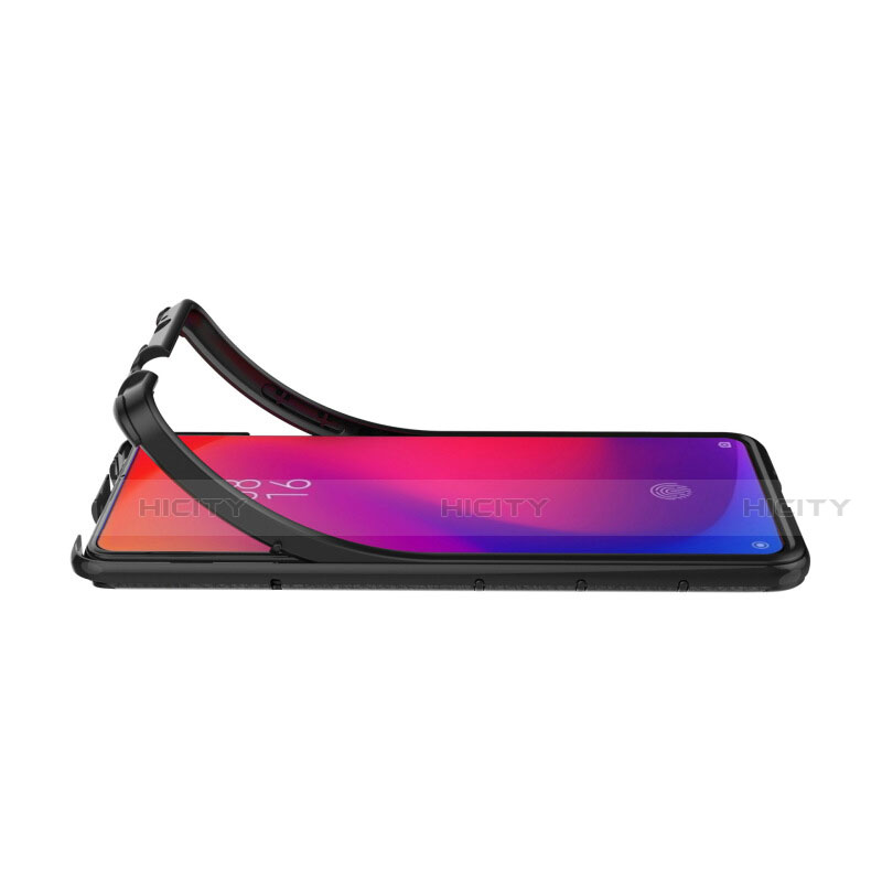 Silikon Hülle Handyhülle und Kunststoff Schutzhülle Tasche mit Magnetisch Fingerring Ständer R07 für Xiaomi Redmi K20