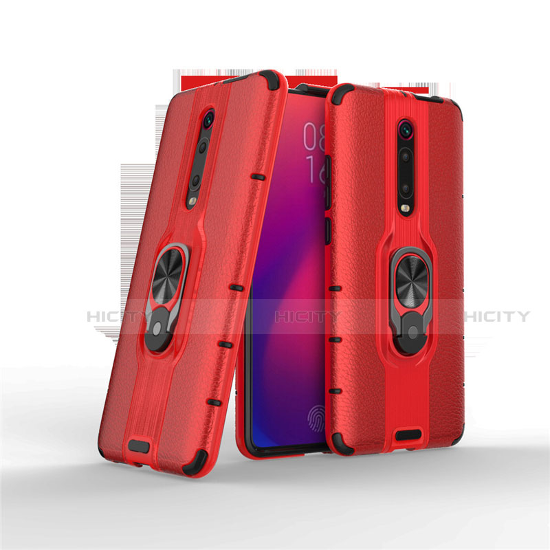 Silikon Hülle Handyhülle und Kunststoff Schutzhülle Tasche mit Magnetisch Fingerring Ständer R07 für Xiaomi Redmi K20 Pro