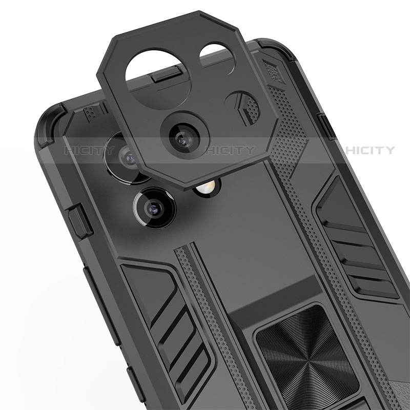 Silikon Hülle Handyhülle und Kunststoff Schutzhülle Tasche mit Magnetisch Ständer H02 für Xiaomi Mi 11 Lite 5G NE
