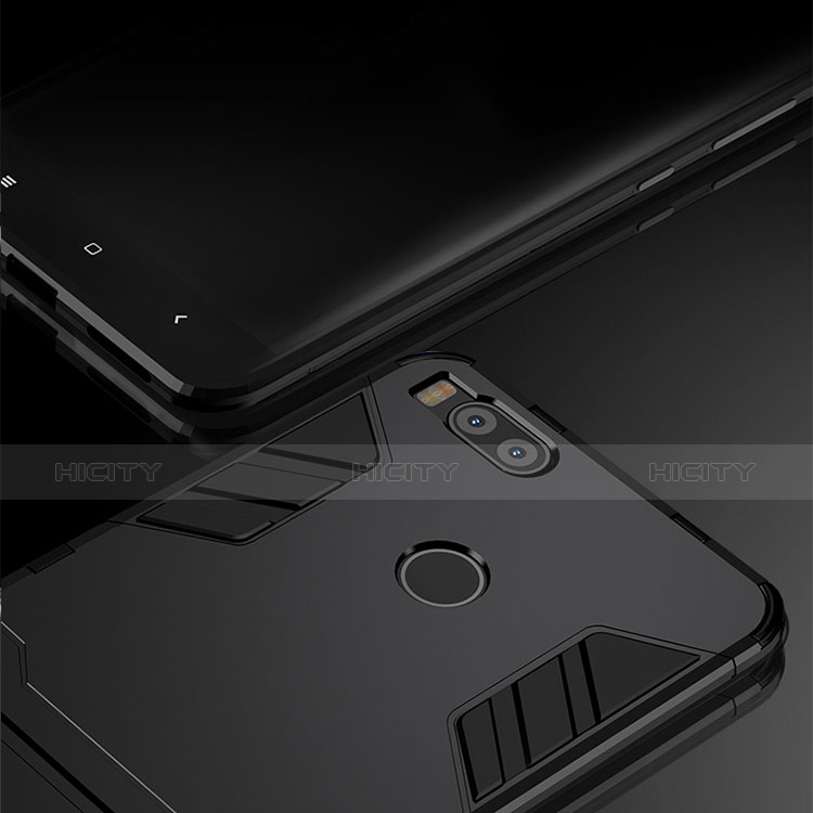 Silikon Hülle Handyhülle und Kunststoff Schutzhülle Tasche mit Ständer für Xiaomi Mi 5X groß
