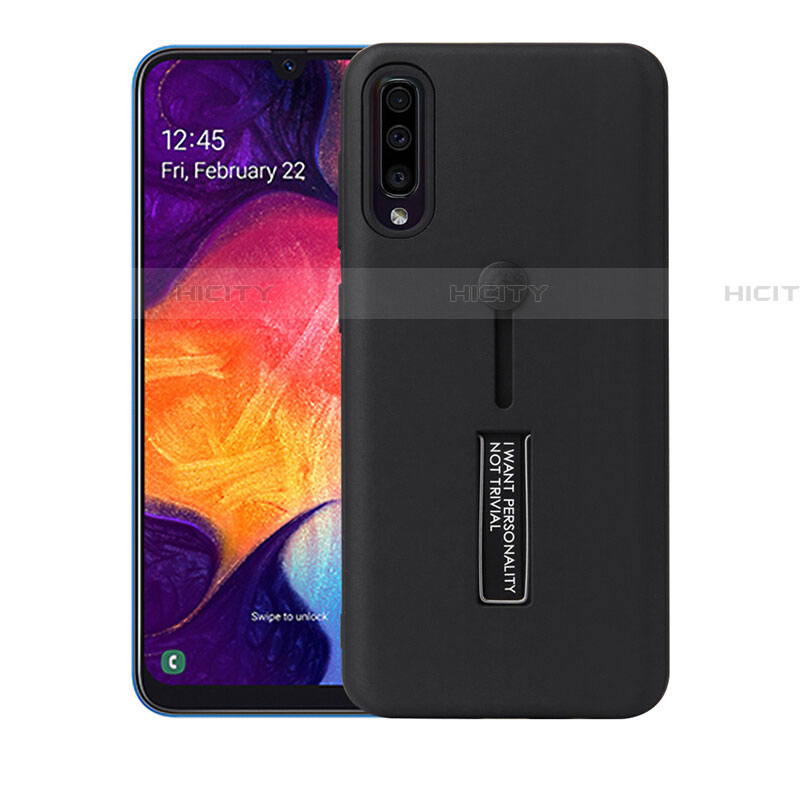 Silikon Hülle Handyhülle und Kunststoff Schutzhülle Tasche mit Ständer R04 für Samsung Galaxy A70