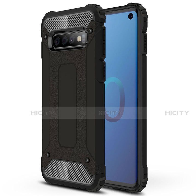 Silikon Hülle Handyhülle und Kunststoff Schutzhülle Tasche R01 für Samsung Galaxy S10