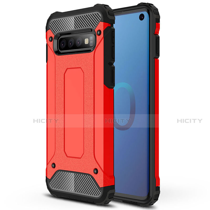 Silikon Hülle Handyhülle und Kunststoff Schutzhülle Tasche R01 für Samsung Galaxy S10