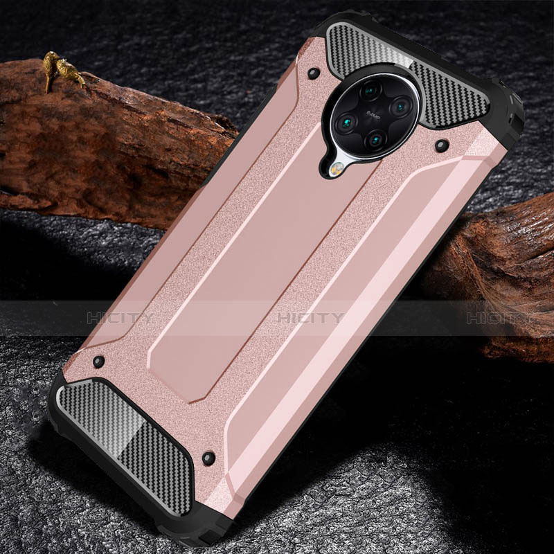 Silikon Hülle Handyhülle und Kunststoff Schutzhülle Tasche R01 für Xiaomi Redmi K30 Pro Zoom Rosegold Plus