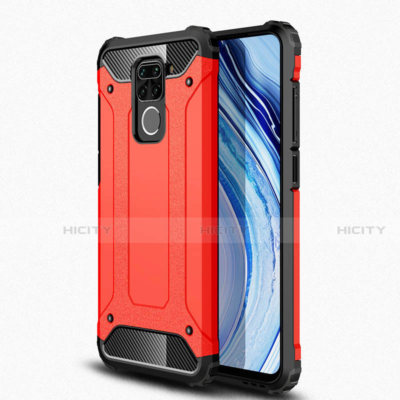 Silikon Hülle Handyhülle und Kunststoff Schutzhülle Tasche R01 für Xiaomi Redmi Note 9 Rot Plus