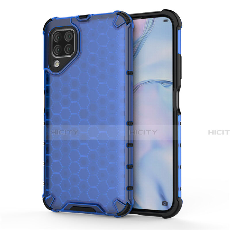 Silikon Hülle Handyhülle und Kunststoff Schutzhülle Tasche R02 für Huawei Nova 7i Blau