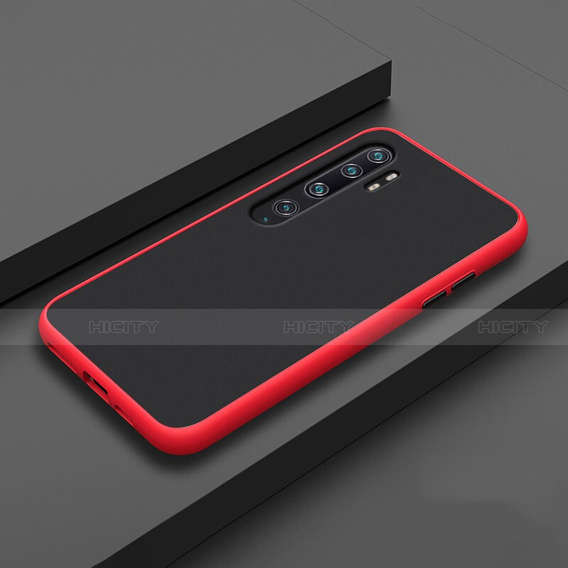 Silikon Hülle Handyhülle und Kunststoff Schutzhülle Tasche R02 für Xiaomi Mi Note 10 Rot