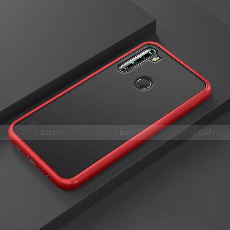 Silikon Hülle Handyhülle und Kunststoff Schutzhülle Tasche R03 für Xiaomi Redmi Note 8 (2021) Rot Plus