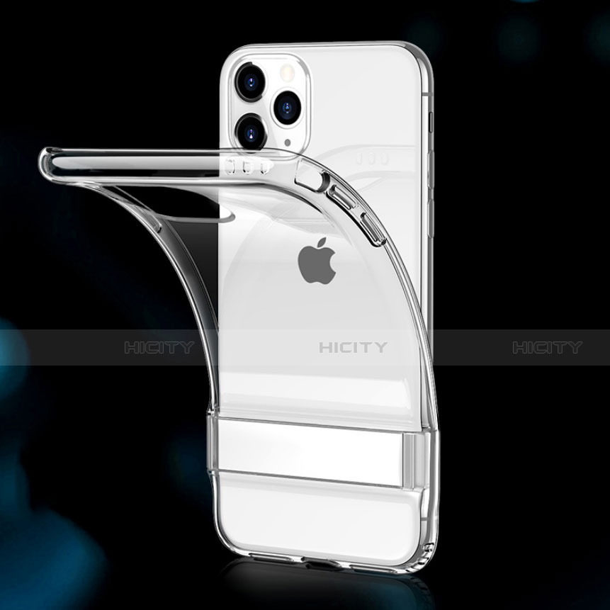 Silikon Hülle Handyhülle und Kunststoff Schutzhülle Tasche S01 für Apple iPhone 11 Pro Klar