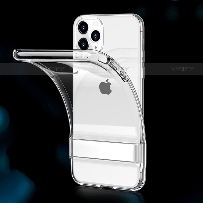 Silikon Hülle Handyhülle und Kunststoff Schutzhülle Tasche S01 für Apple iPhone 11 Pro Max Klar