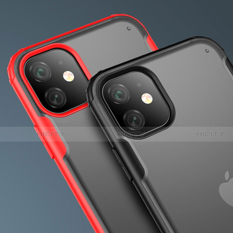 Silikon Hülle Handyhülle und Kunststoff Schutzhülle Tasche T01 für Apple iPhone 11 groß