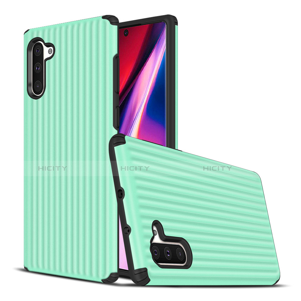 Silikon Hülle Handyhülle und Kunststoff Schutzhülle Tasche U02 für Samsung Galaxy Note 10