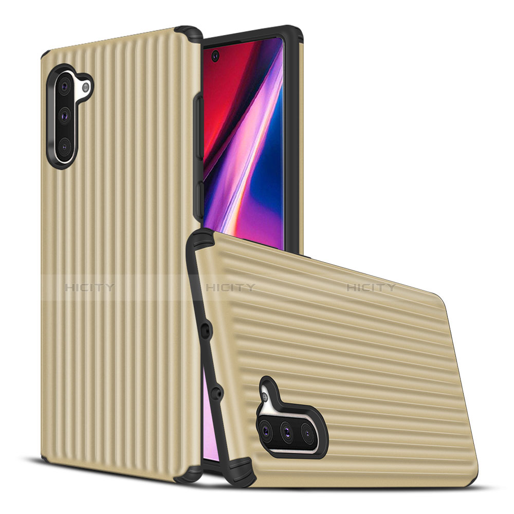 Silikon Hülle Handyhülle und Kunststoff Schutzhülle Tasche U02 für Samsung Galaxy Note 10