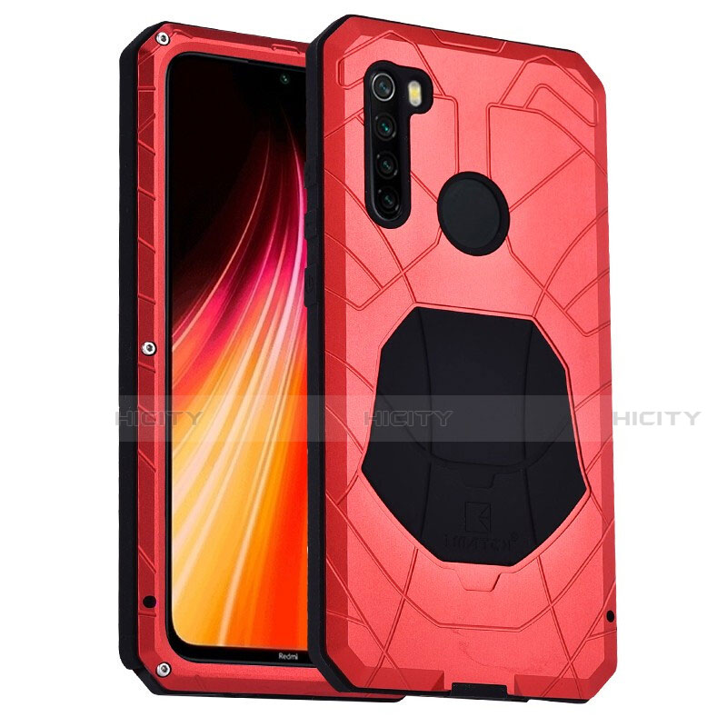 Silikon Hülle Handyhülle und Kunststoff Schutzhülle Tasche Vorder und Rückseite 360 Grad Ganzkörper R01 für Xiaomi Redmi Note 8 Rot