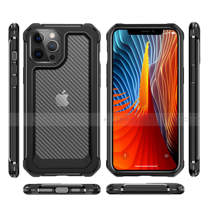 Silikon Hülle Handyhülle und Kunststoff Schutzhülle Tasche Vorder und Rückseite 360 Grad Ganzkörper R02 für Apple iPhone 12 Pro Max