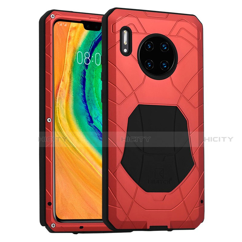 Silikon Hülle Handyhülle und Kunststoff Schutzhülle Tasche Vorder und Rückseite 360 Grad R01 für Huawei Mate 30 Pro Rot