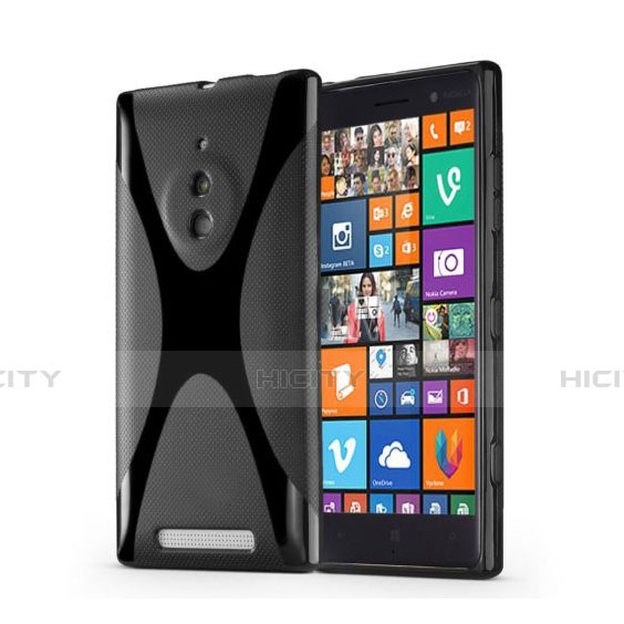 Silikon Hülle Handyhülle X-Line Schutzhülle für Nokia Lumia 830 Schwarz