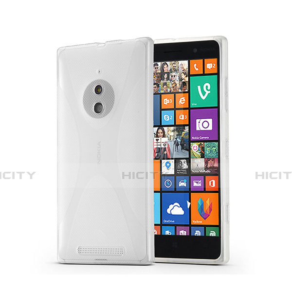 Silikon Hülle Handyhülle X-Line Schutzhülle für Nokia Lumia 830 Weiß